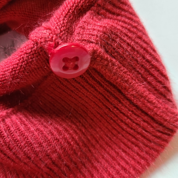 Basic edition floral beaded cardigan red size L - Picture 5 of 9